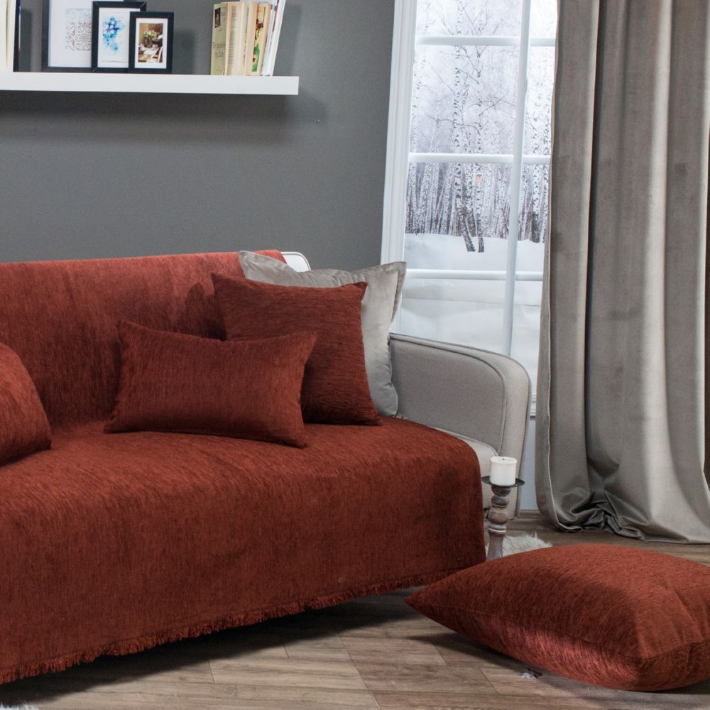 Διακοσμητικό μαξιλάρι καναπέ solid 305 Κεραμιδί